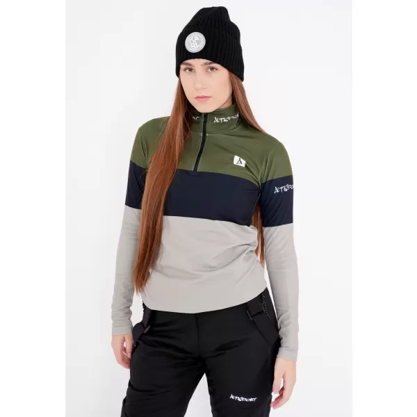 Premium cu hanoracte termo funcțional pentru femei ALTISPORT VOJ/ALW051TER03 KAKI 
