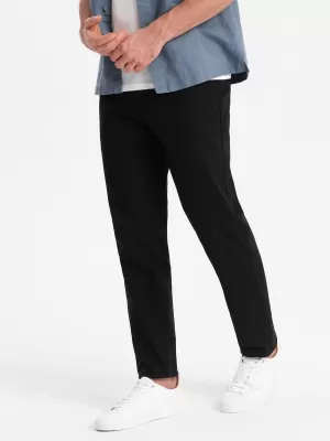 Pantaloni OMBRE OM-PACP-0186 NEGRU
