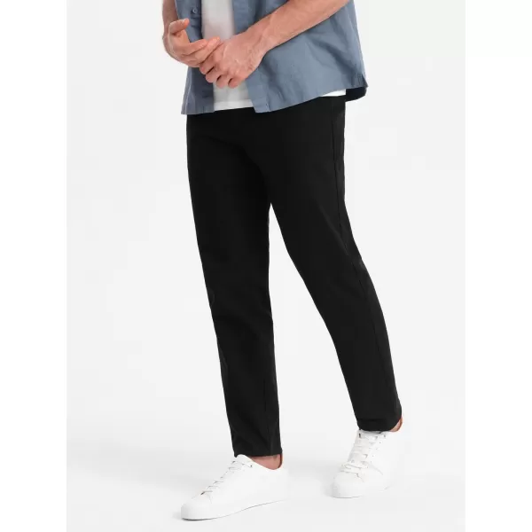  Pantaloni OMBRE OM-PACP-0186 NEGRU 
