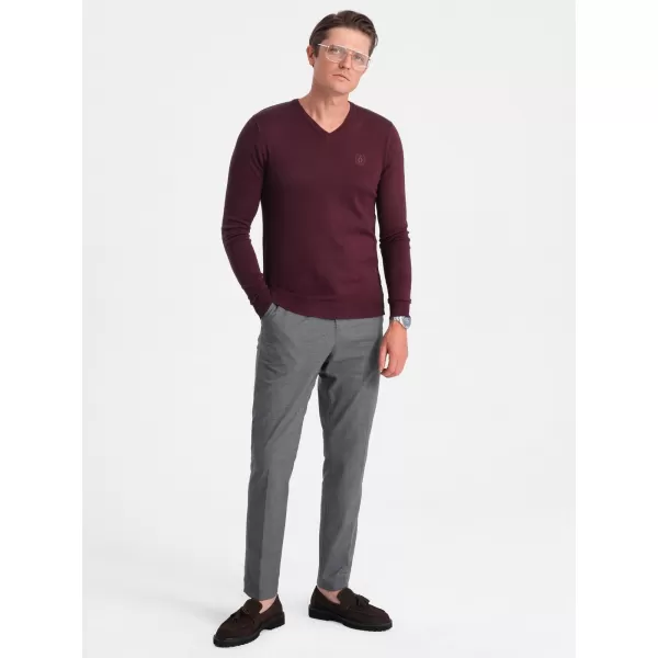  Pulover pentru bărbați OMBRE OM-SWBS-0107 MARO 