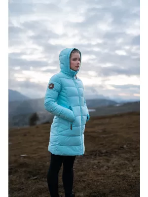 Palton de iarnă de damă NORDBLANC MOMENTS NBWJL8076 ALBASTRU DESCHIS