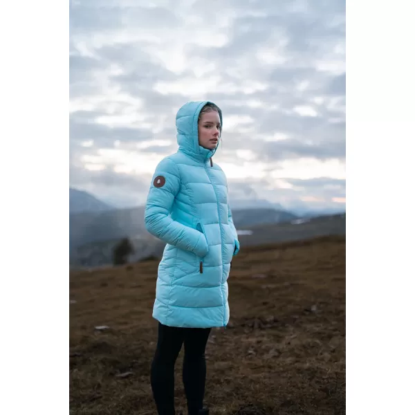  Palton de iarnă de damă NORDBLANC MOMENTS NBWJL8076 ALBASTRU DESCHIS 