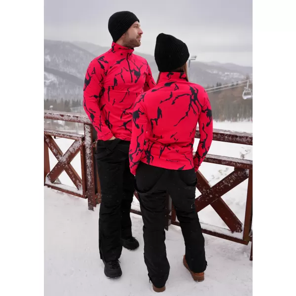 Premium cu hanoracte termo funcțional pentru femei ALTISPORT VOJ/ALW052TER03 ROŞU 