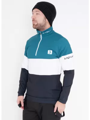 Premium cu hanorac termo funcțional pentru bărbați ALTISPORT VOJ/ALM051TER03 KEROSEN/NEGRU