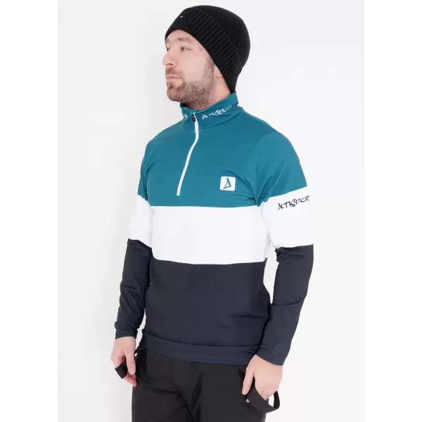  Premium cu hanorac termo funcțional pentru bărbați ALTISPORT VOJ/ALM051TER03 KEROSEN/NEGRU 