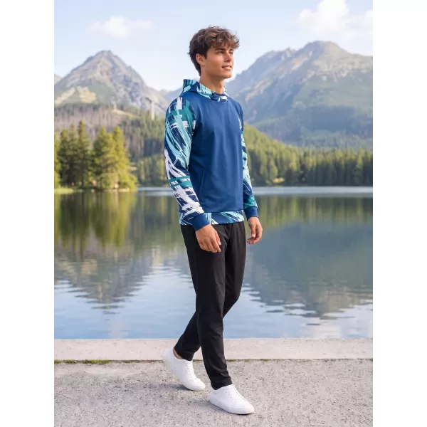  Hanorac funcțional premium pentru bărbați ALTISPORT VOJ/ALM039MI01 ALBASTRU MARIN 