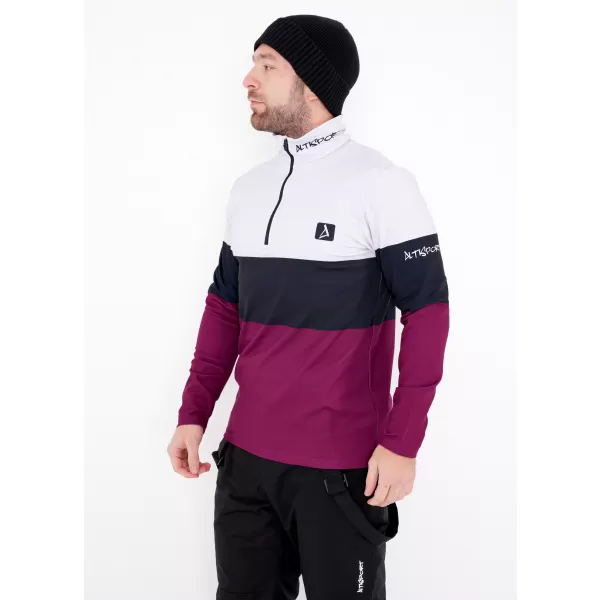  Premium cu hanorac termo funcțional pentru bărbați ALTISPORT VOJ/ALM051TER03 BURGUNDIA 