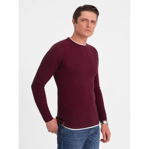  Pulover pentru bărbați OMBRE OM-SWSW-0103 MARO 