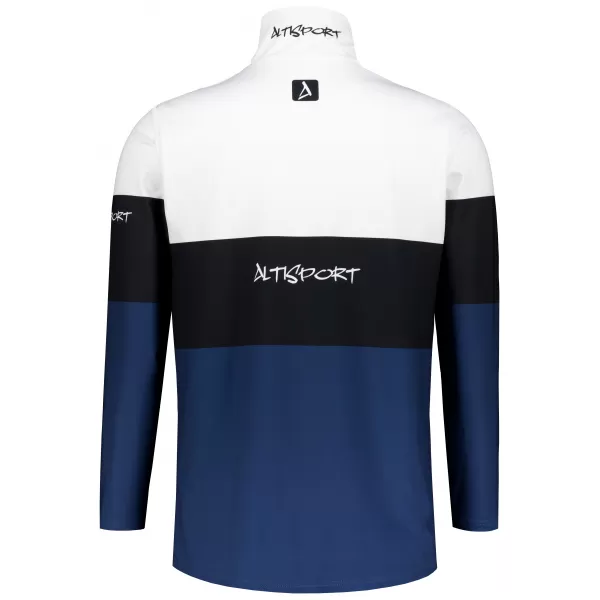  Premium cu hanorac termo funcțional pentru bărbați ALTISPORT VOJ/ALM051TER03 ALB -BLUE 