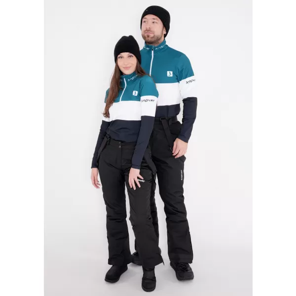  Premium cu hanoracte termo funcțional pentru femei ALTISPORT VOJ/ALW051TER03 KEROSEN-NEGRU 