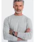 Tricou pentru bărbați cu mânecă lungă OMBRE OM-LSBL-0106 MELANGE GRI