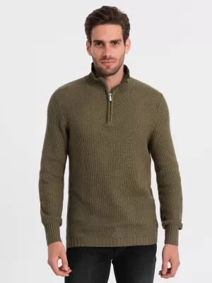 Pulover pentru bărbați OMBRE OM-SWZS-0105 MĂSLIN