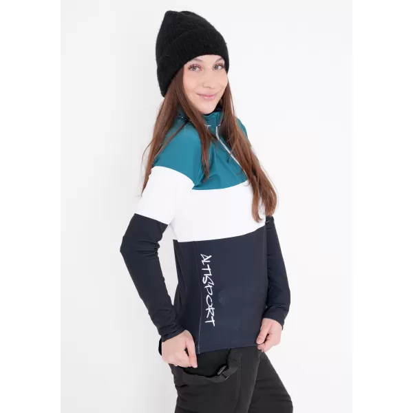  Premium cu hanoracte termo funcțional pentru femei ALTISPORT VOJ/ALW051TER03 KEROSEN-NEGRU 
