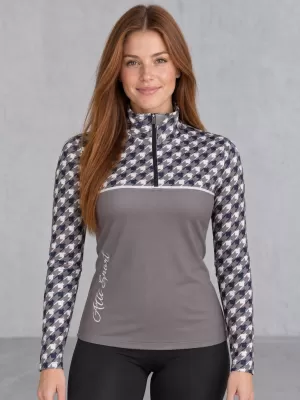Premium cu hanoracte termo funcțional pentru femei ALTISPORT VOJ/ALW048TER03 GRI