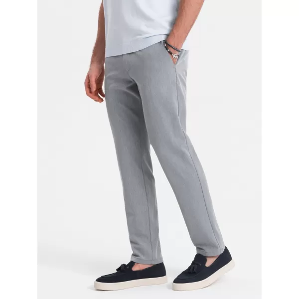  Pantaloni OMBRE OM-PACP-0191 GRI DESCHIS 