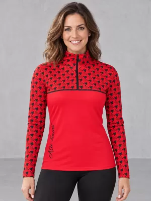 Premium cu hanoracte termo funcțional pentru femei ALTISPORT VOJ/ALW048TER03 ROŞU