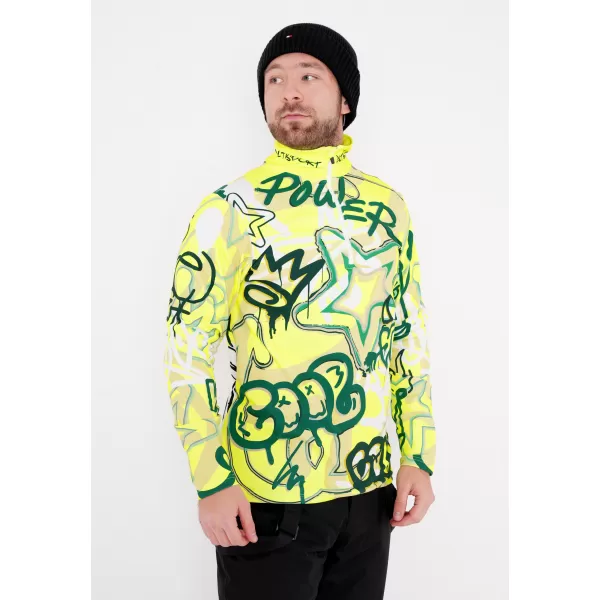  Premium cu hanorac termo funcțional pentru bărbați ALTISPORT VOJ/ALM054TER03 FLUO 