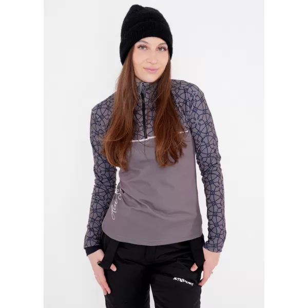  Premium cu hanoracte termo funcțional pentru femei ALTISPORT VOJ/ALW053TER03 GRI 