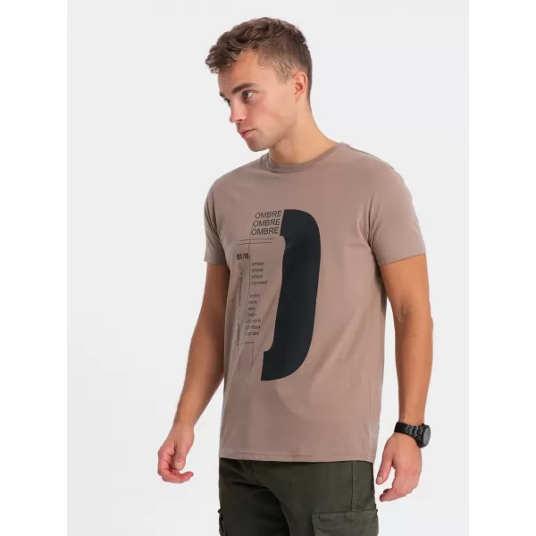  Cămaşă OMBRE OM-TSPT-0166 MARO DESCHIS 