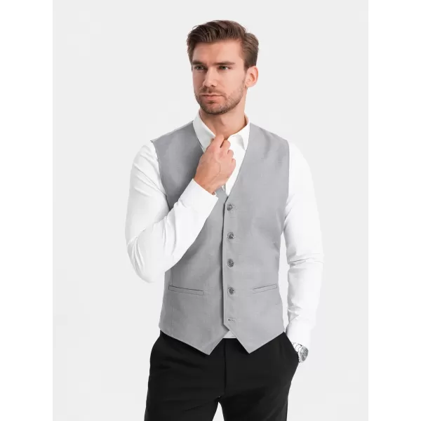  Vestă OMBRE OM-BLZV-0112 GRI 