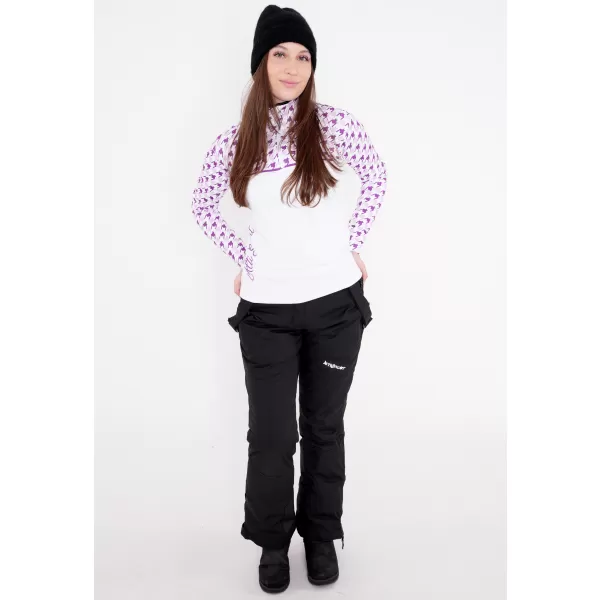  Premium cu hanoracte termo funcțional pentru femei ALTISPORT VOJ/ALW048TER03 ALB/VIOLET 