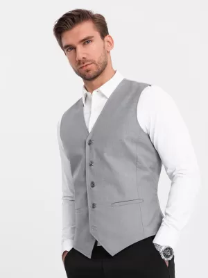Vestă OMBRE OM-BLZV-0112 GRI