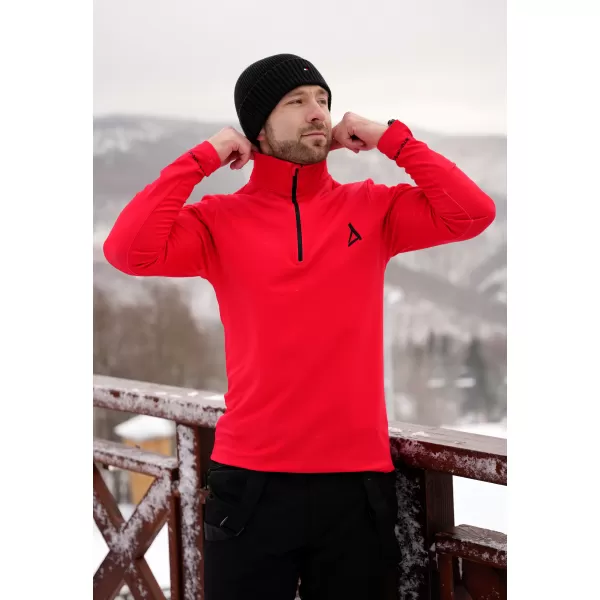  Premium cu hanorac termo funcțional pentru bărbați ALTISPORT VOJ/ALM000TER03 ROŞU 