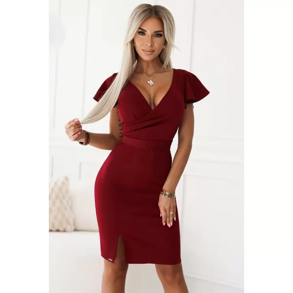  Rochie NUMOCO NINA 479-7 BURGUNDIA 