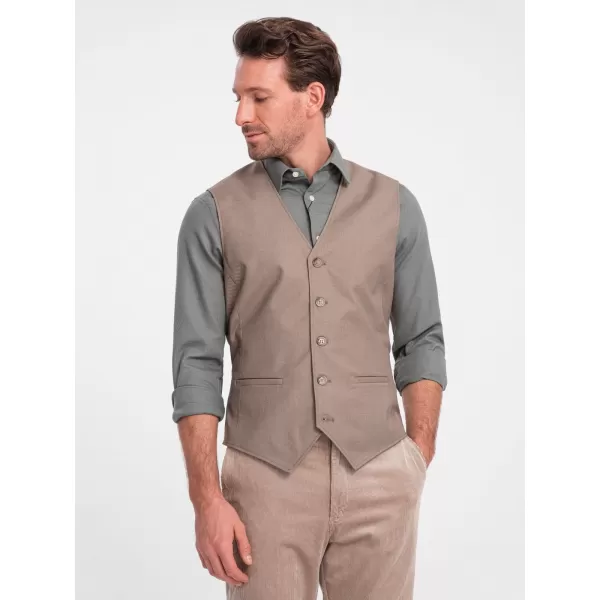  Vestă OMBRE OM-BLZV-0112 BEJ 
