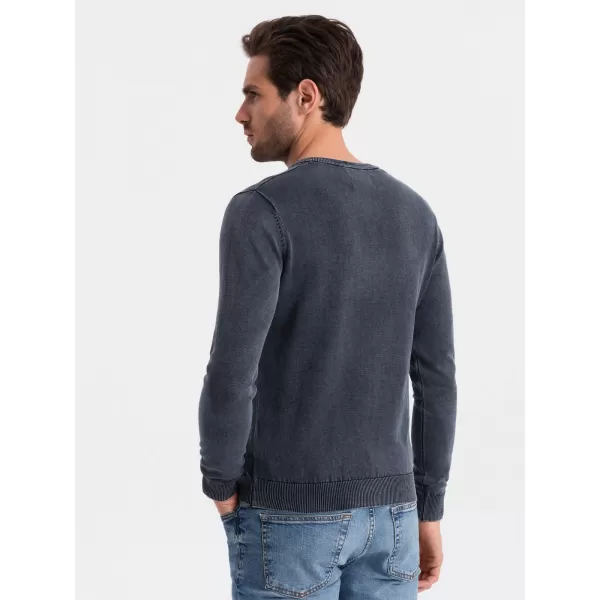  Pulover pentru bărbați OMBRE OM-SWOS-0108 ALBASTRU MARIN 