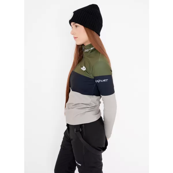  Premium cu hanoracte termo funcțional pentru femei ALTISPORT VOJ/ALW051TER03 KAKI 