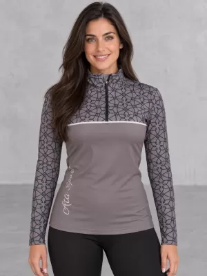 Premium cu hanoracte termo funcțional pentru femei ALTISPORT VOJ/ALW053TER03 GRI