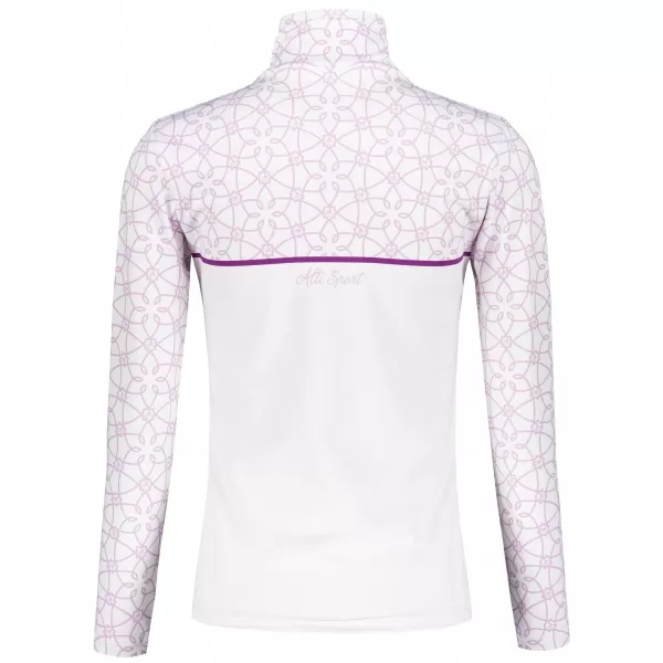  Premium cu hanoracte termo funcțional pentru femei ALTISPORT VOJ/ALW053TER03 ALB/VIOLET 