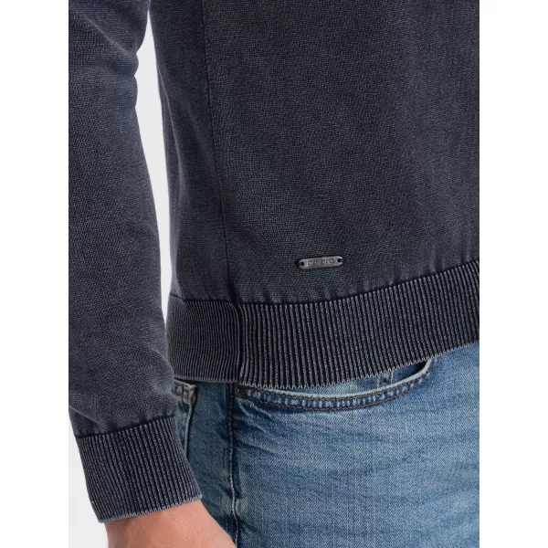  Pulover pentru bărbați OMBRE OM-SWOS-0108 ALBASTRU MARIN 