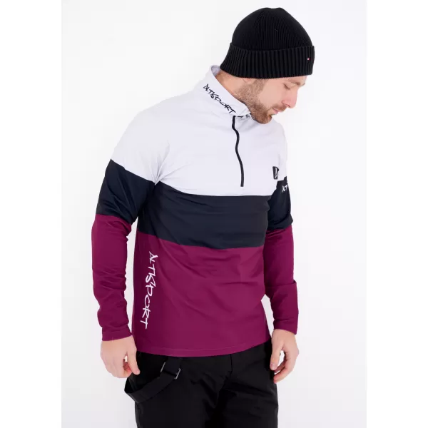 Premium cu hanorac termo funcțional pentru bărbați ALTISPORT VOJ/ALM051TER03 BURGUNDIA 