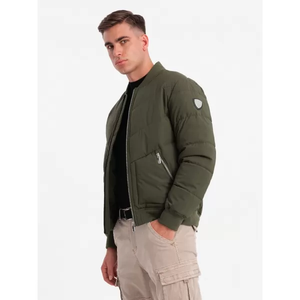  Sacou OMBRE OM-JALP-0143 VERDE MĂSLIN ÎNCHIS 