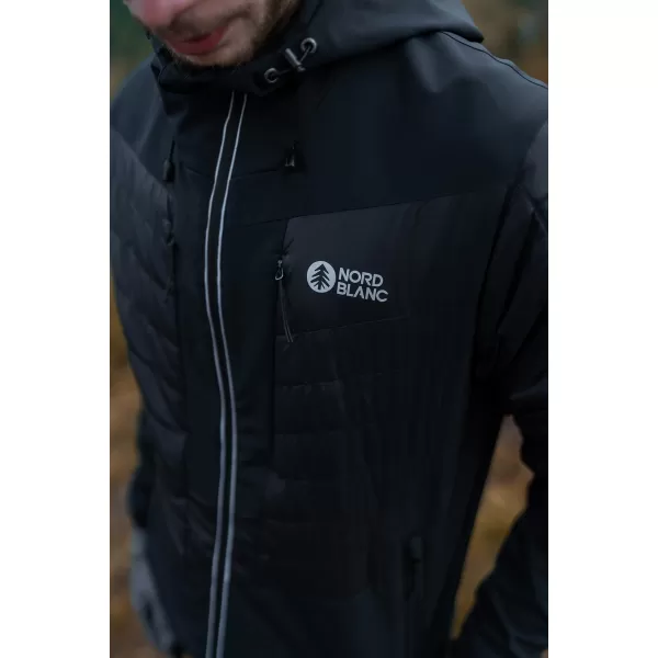  Jachetă sport pentru bărbați NORDBLANC SKIJORING NBWJM8110 NEGRU 
