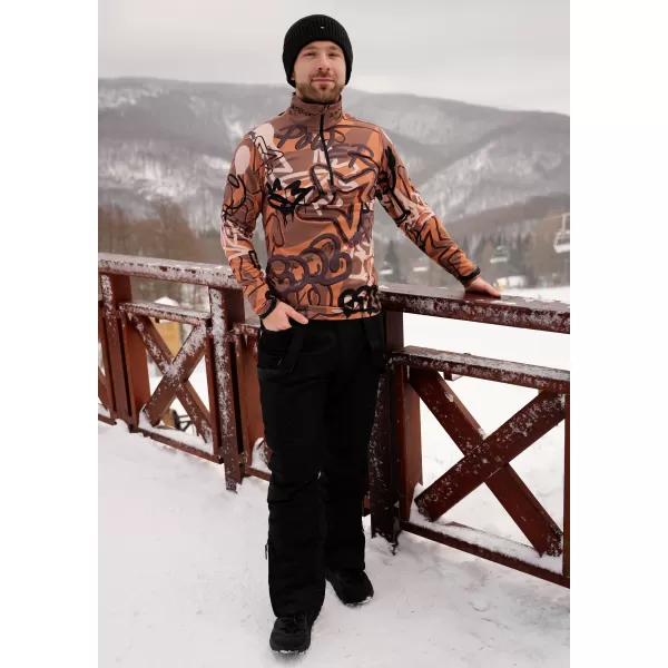  Premium cu hanorac termo funcțional pentru bărbați ALTISPORT VOJ/ALM054TER03 MARO 