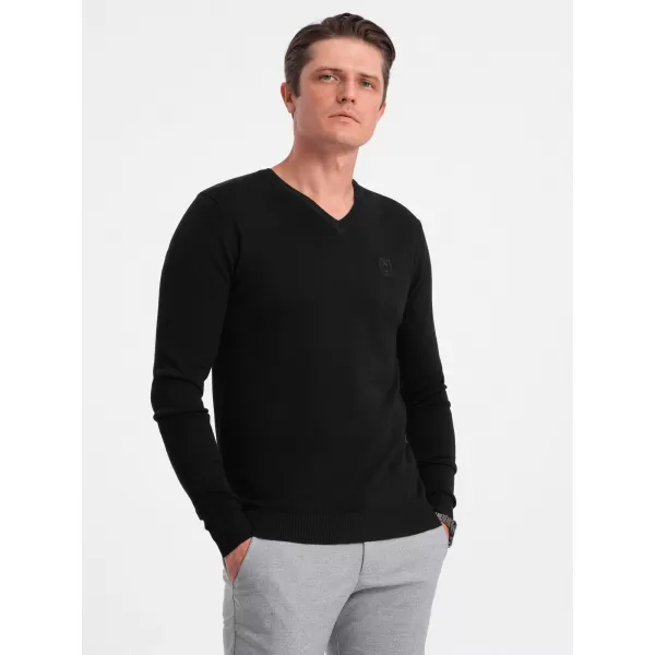  Pulover pentru bărbați OMBRE OM-SWBS-0107 NEGRU 