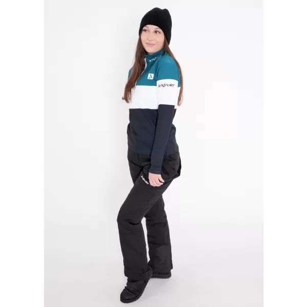 Premium cu hanoracte termo funcțional pentru femei ALTISPORT VOJ/ALW051TER03 KEROSEN-NEGRU 