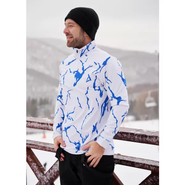  Premium cu hanorac termo funcțional pentru bărbați ALTISPORT VOJ/ALM052TER03 ALB 
