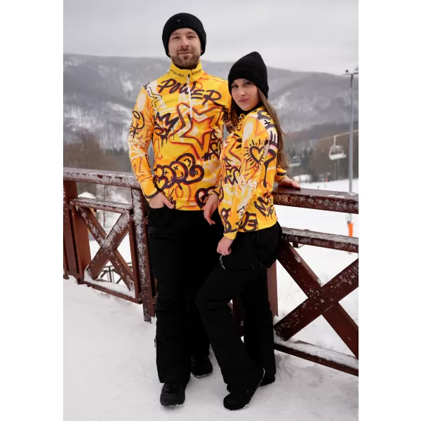  Premium cu hanorac termo funcțional pentru bărbați ALTISPORT VOJ/ALM054TER03 CHIHLIMBAR 