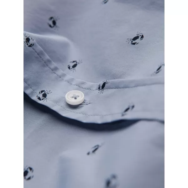  Cămaşă OMBRE OM-SHCS-0156 ALBASTRU DESCHIS 