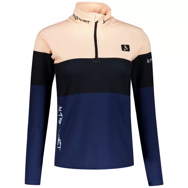  Premium cu hanoracte termo funcțional pentru femei ALTISPORT VOJ/ALW051TER03 PORTOCALIU/ALBASTRU 