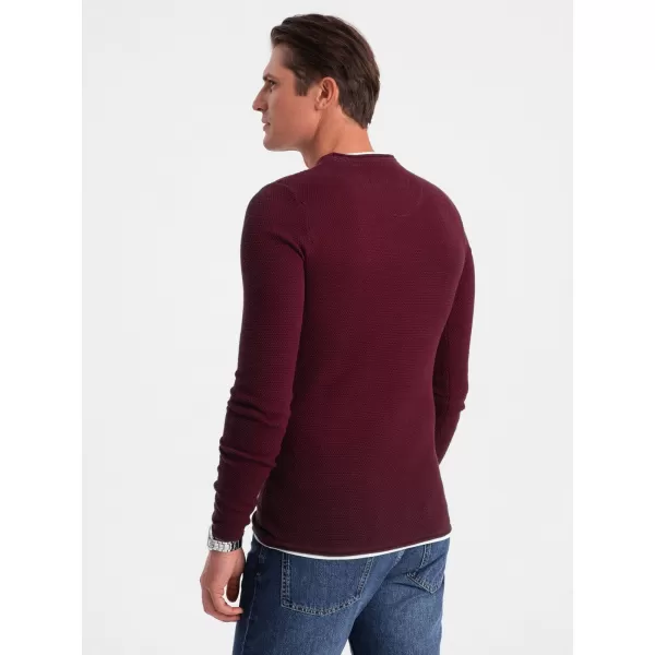  Pulover pentru bărbați OMBRE OM-SWSW-0103 MARO 
