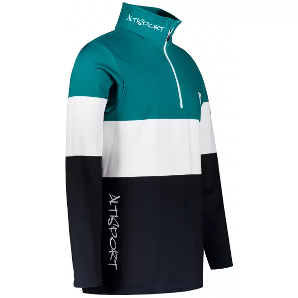  Premium cu hanorac termo funcțional pentru bărbați ALTISPORT VOJ/ALM051TER03 KEROSEN/NEGRU 