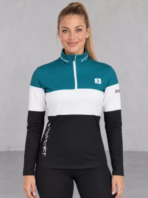 Premium cu hanoracte termo funcțional pentru femei ALTISPORT VOJ/ALW051TER03 KEROSEN-NEGRU
