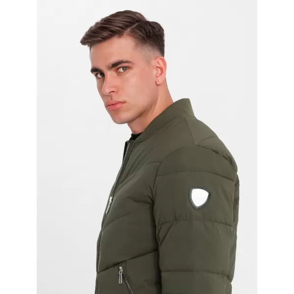  Sacou OMBRE OM-JALP-0143 VERDE MĂSLIN ÎNCHIS 