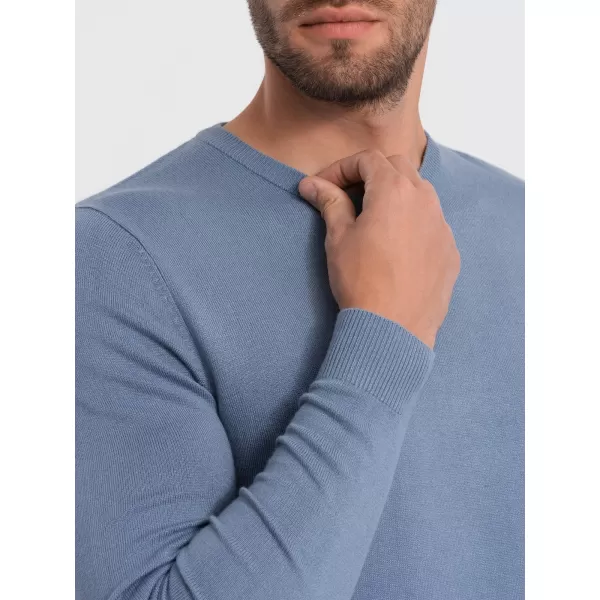  Pulover pentru bărbați OMBRE OM-SWBS-0106 ALBASTRU DESCHIS 