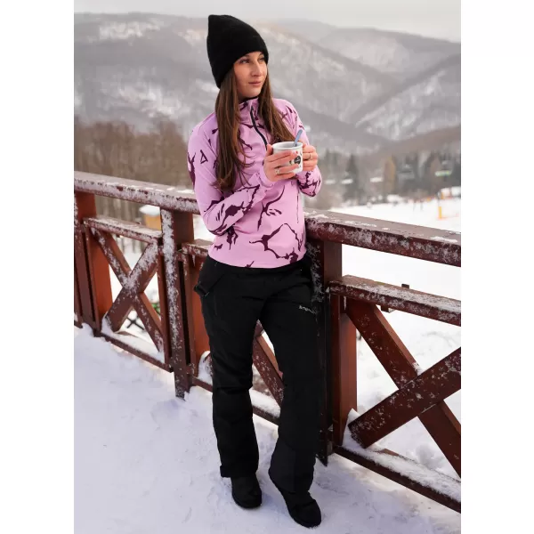  Premium cu hanoracte termo funcțional pentru femei ALTISPORT VOJ/ALW052TER03 ROZ 
